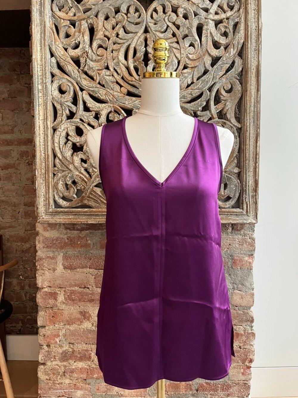 Max Mara Purple Sleeveless Top – Size 2